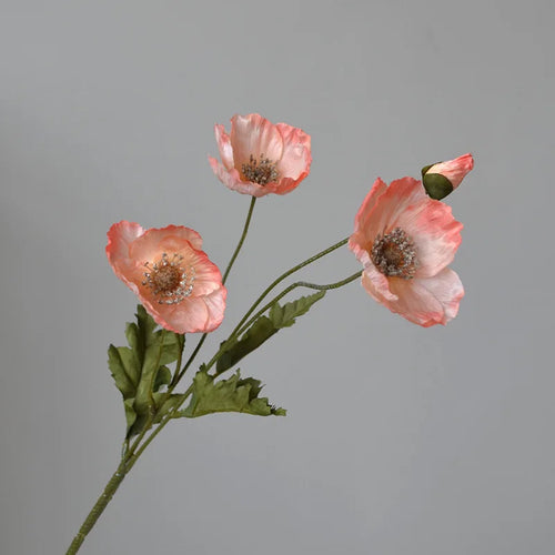 fleur artificielle coquelicot pour décoration de fête et jardin - vue 18 sur 18