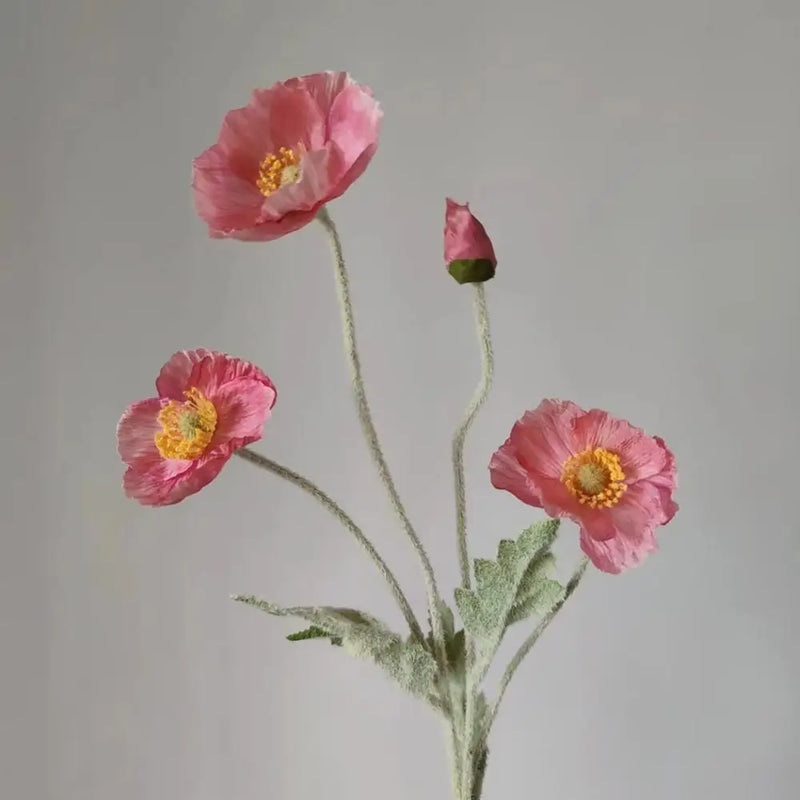 bouquet de fleurs artificielles pavot pour décoration maison jardin fête
