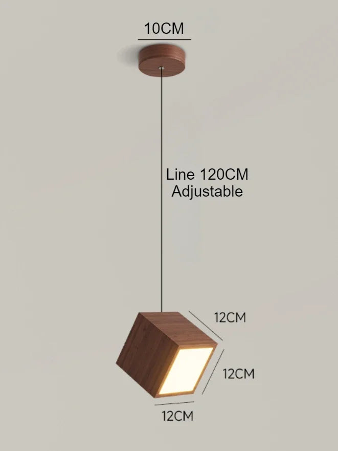 suspension en bois créatif design nordique pour décoration intérieure - vue 7 sur 10