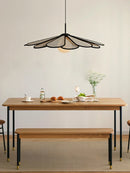 lustre créatif en rotin style japonais pour intérieur moderne