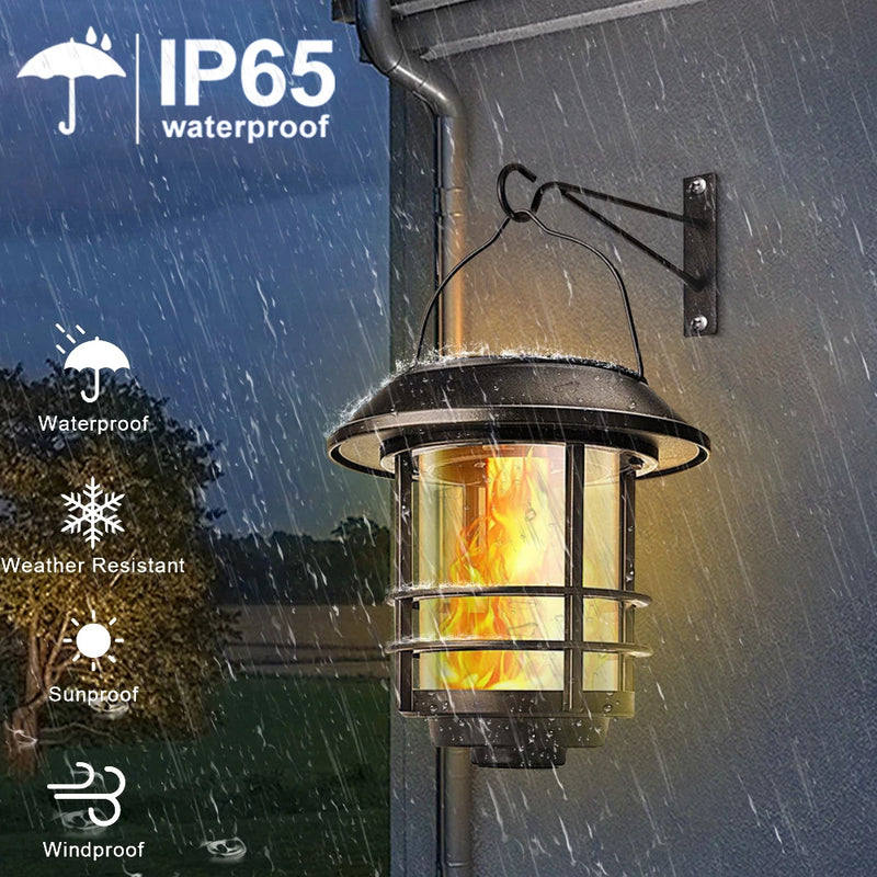 Lampes solaires extérieures led flamme vacillante étanche jardin Lampes solaires extérieures led flamme vacillante étanche jardin