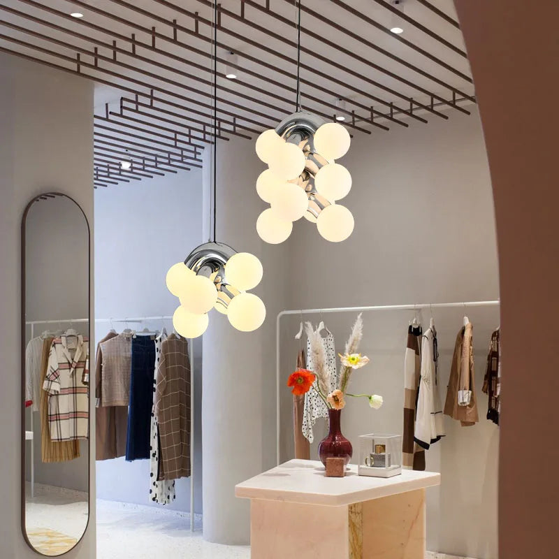 lustre minimaliste rétro créatif style grape pour intérieur - vue 3 sur 14