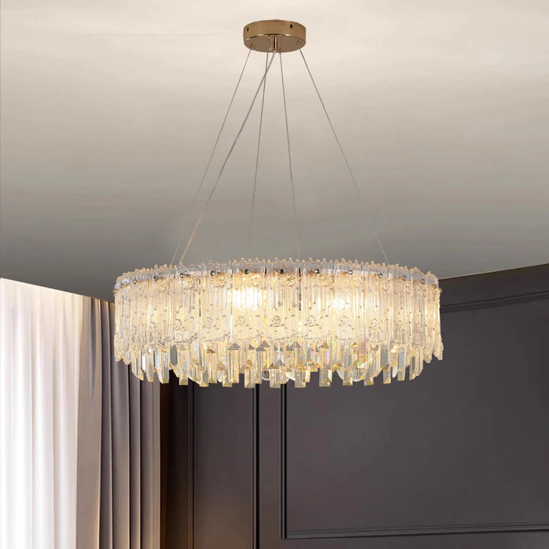 Lustre moderne en cristal pour décoration haut de gamme | Lumeers