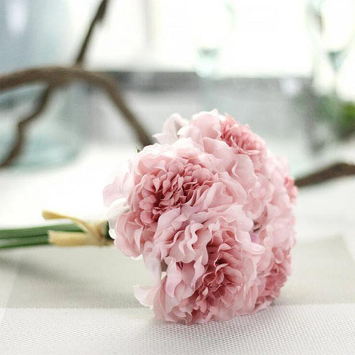 lot de 5 pivoines artificielles pour décorations élégantes et mariage - vue 12 sur 12