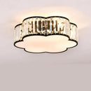 plafonnier moderne en cristal style européen lampes créatives à led