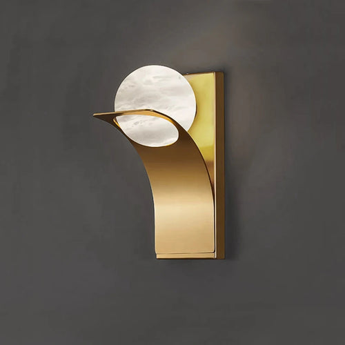 applique murale boule en marbre style américain rétro doré nouvelle collection