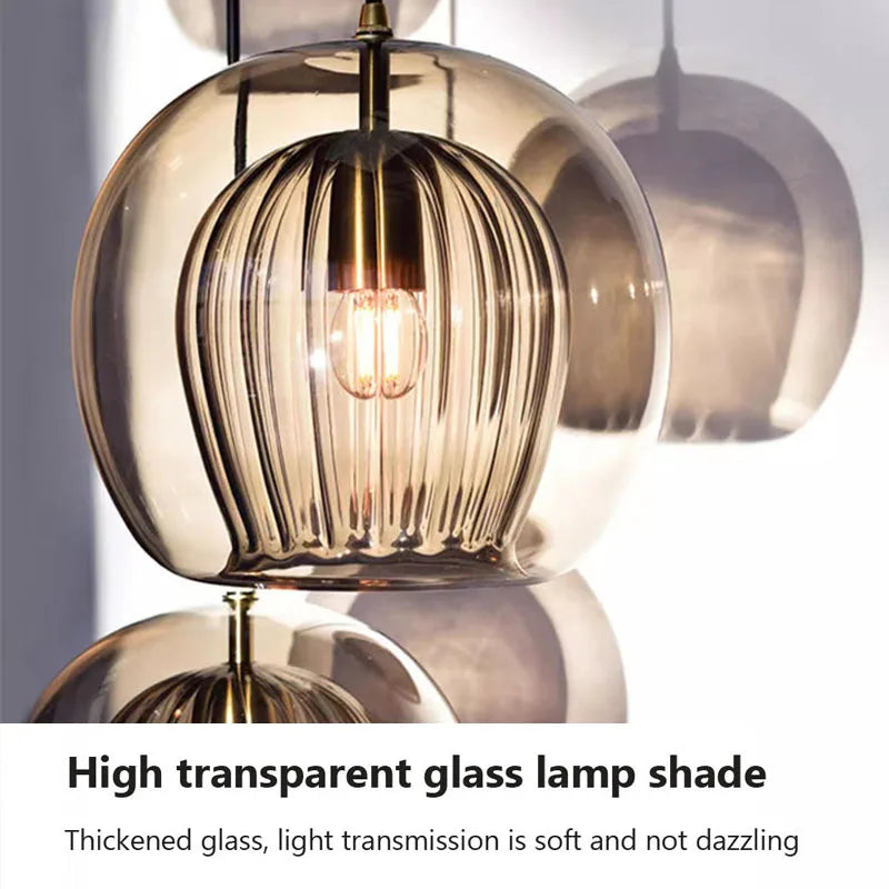 suspension en verre moderne pour décoration intérieure élégante - vue 5 sur 15