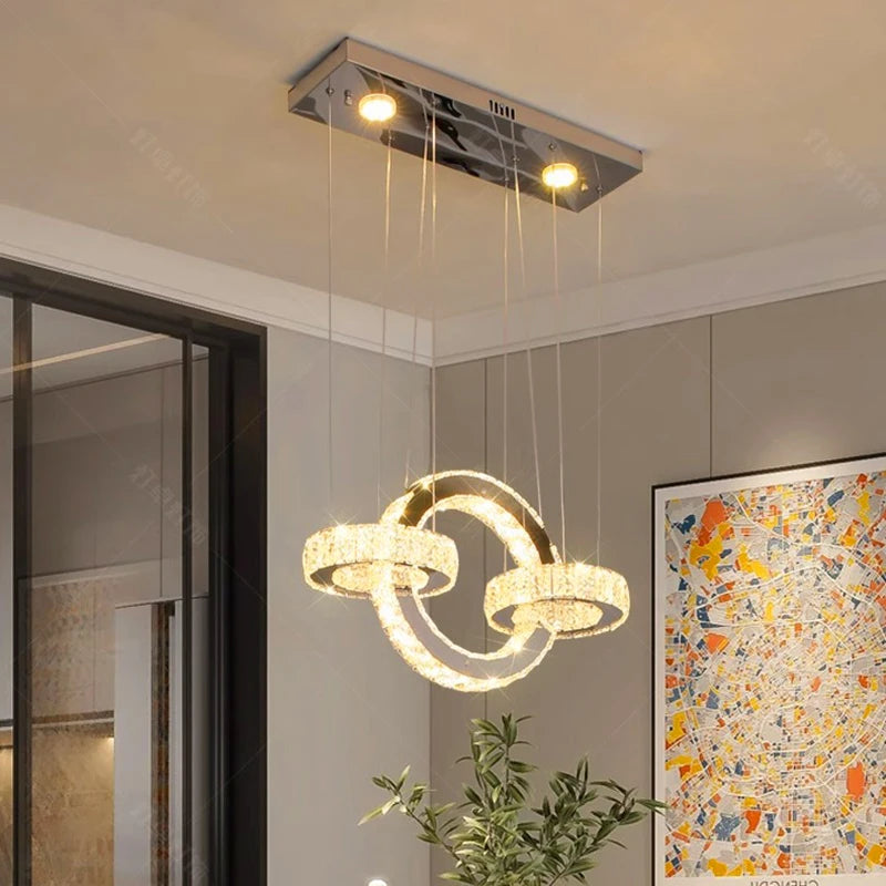 lustre led moderne suspension pour éclairage intérieur décoratif