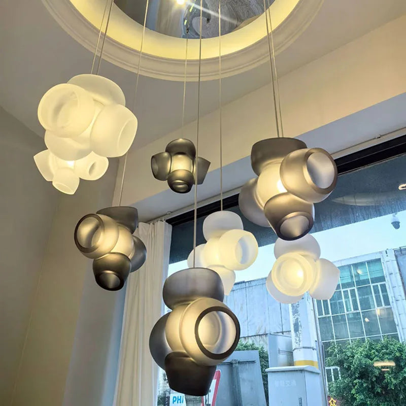 suspension créative en verre pour décoration moderne et élégante - vue 4 sur 8