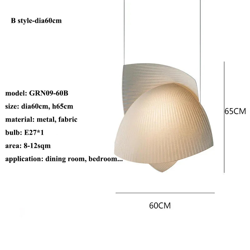 suspension en tissu nordique wabi sabi pour décoration intérieure élégante