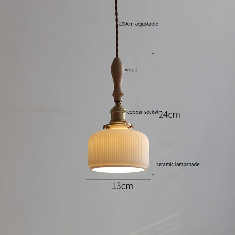 suspension LED en céramique conique design - vue 17 sur 29