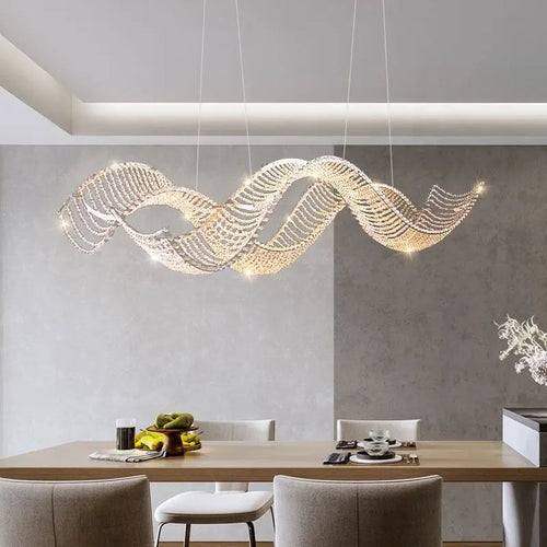 lustre de luxe moderne k9 en cristal suspendu personnalisé