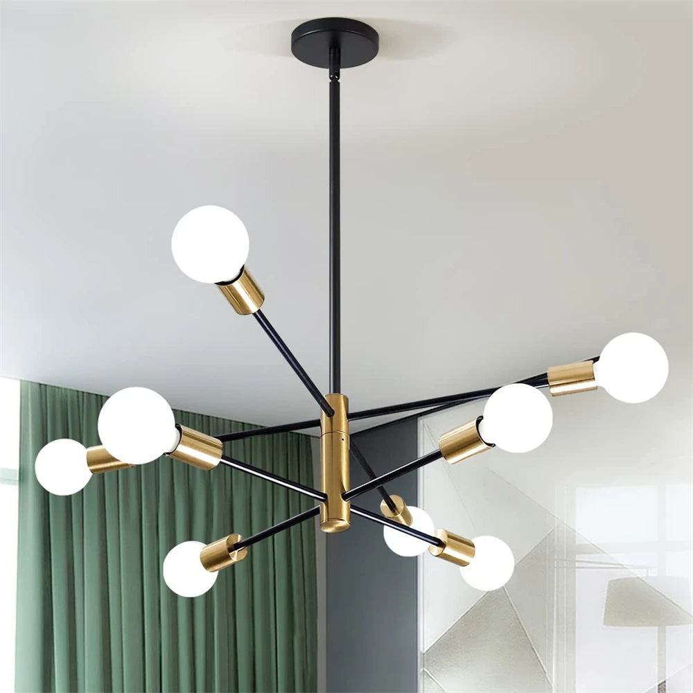 lustre de luxe moderne suspension led décoration nordique - vue 6 sur 11