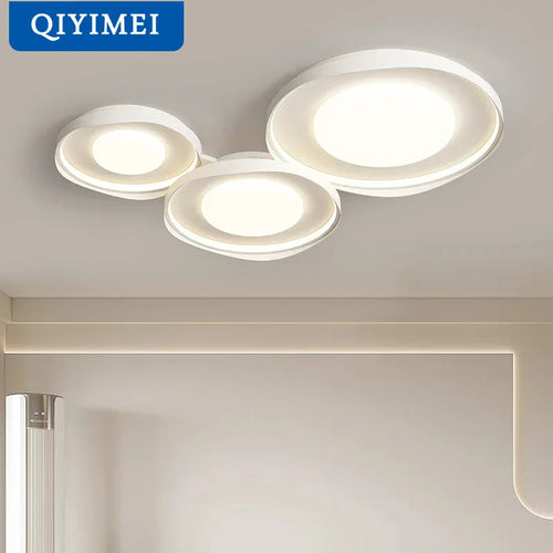 Plafonnier circulaire moderne en fer pour éclairage intérieur - vue 6 sur 11