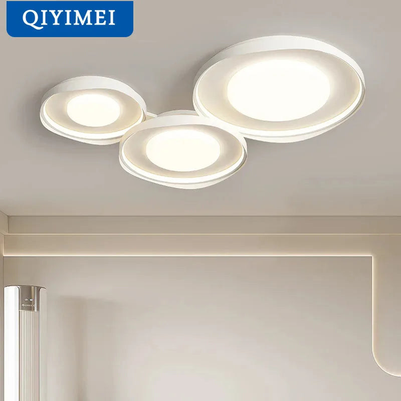 Plafonnier circulaire moderne en fer pour éclairage intérieur - vue 6 sur 11