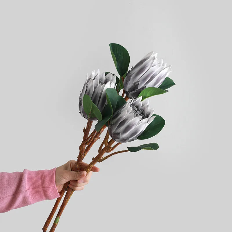 fleurs artificielles bouquets de mariage en soie décoration tropicale - vue 4 sur 12