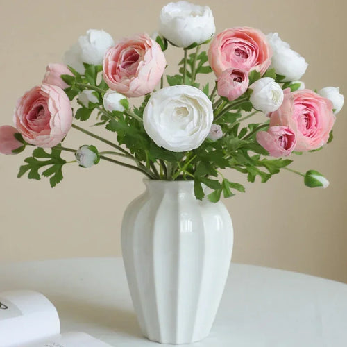 fleurs artificielles en soie pour décoration de jardin et balcon - vue 7 sur 12