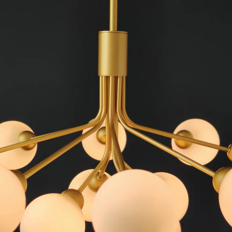 lustre en verre grande taille style haricot magique - vue 4 sur 4