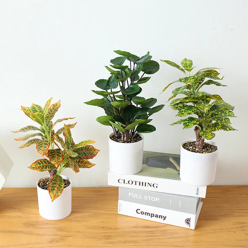 plante artificielle en pot bambou monstera pour décor bureau et maison - vue 6 sur 14