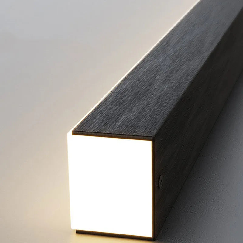 lustre nordique led long suspension réglable suspension lampe - vue 5 sur 9