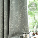 Rideau occultant floral moderne pour salon et chambre