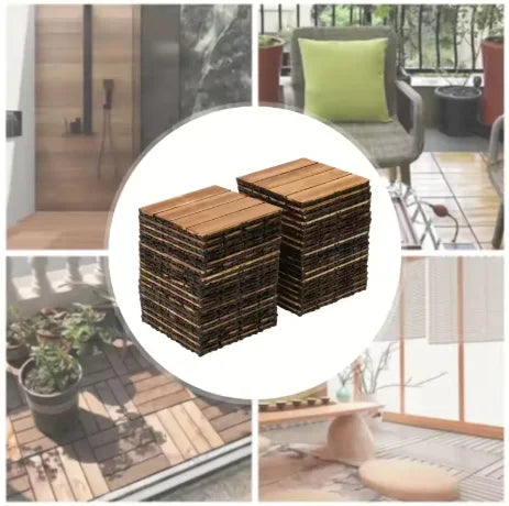 Lot 30 lames parquet bois massif clipsables 30x46