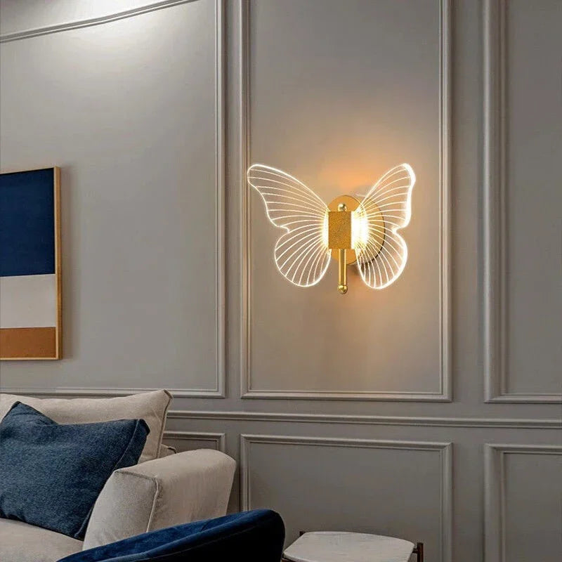 Pissenlits Lumineux De Corail Et Papillon Bleu Fond Créatif D'été De Pissenlits Lumineux De Corail Et Papillon Bleu Fond Créatif D'été De
