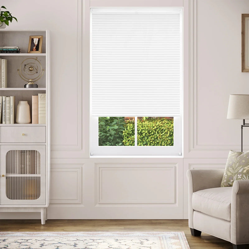 Store plissé sans perçage protection solaire fenêtre intérieur