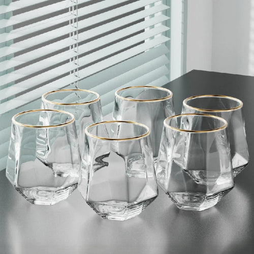 Ensemble 6 verres whisky 320 ml style facette