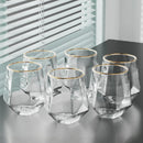 Ensemble 6 verres whisky relief style luxe
