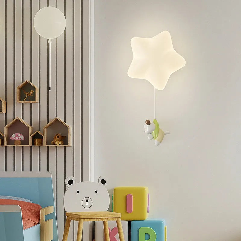 plafonnier nordique personnalisé pour chambre enfant lumineuse et colorée - vue 4 sur 12