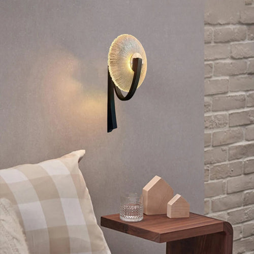 applique murale led métal verre transparent pour intérieur design élégant - vue 2 sur 8