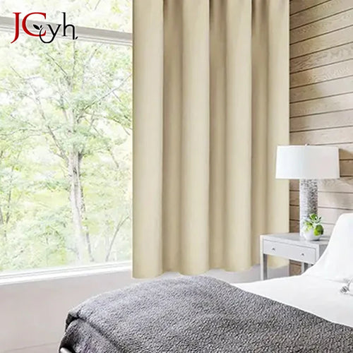 Rideau court occultant texture moderne pour chambre salon