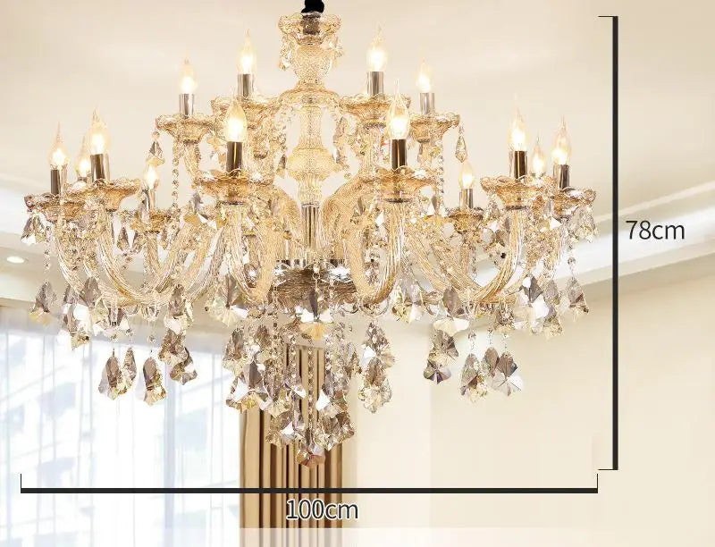 lustre en cristal moderne pour décoration intérieure élégante - vue 14 sur 15
