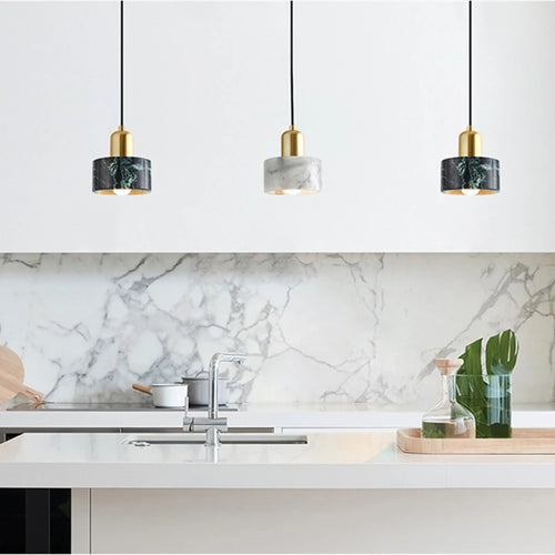 suspension modernes en marbre nordique pour décor loft