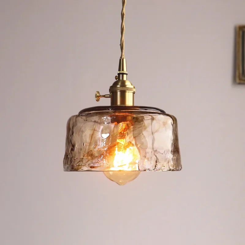lustre en verre rétro nordique pour café et restaurant - vue 5 sur 10