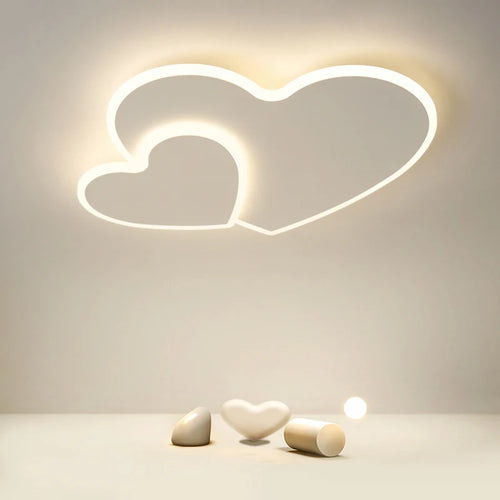 lustre led moderne nuage amour décoratif pour enfant - vue 3 sur 9