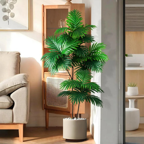 grand palmier artificiel tropical pour décoration intérieure et extérieure - vue 2 sur 9