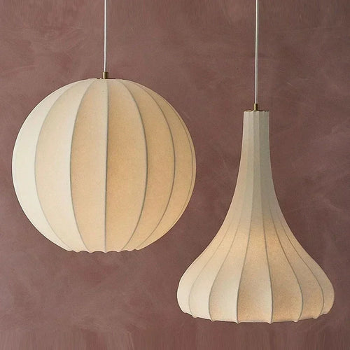 suspension en soie à led style nordique pour intérieur élégant - vue 4 sur 7