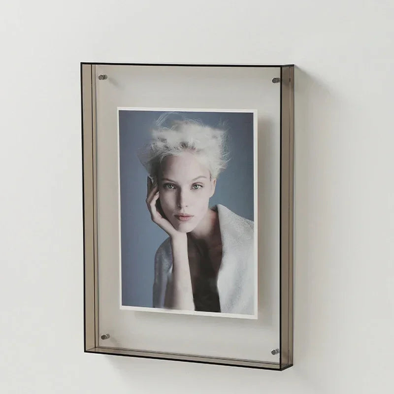 cadre photo acrylique style ins décoration murale table transparente - vue 14 sur 14