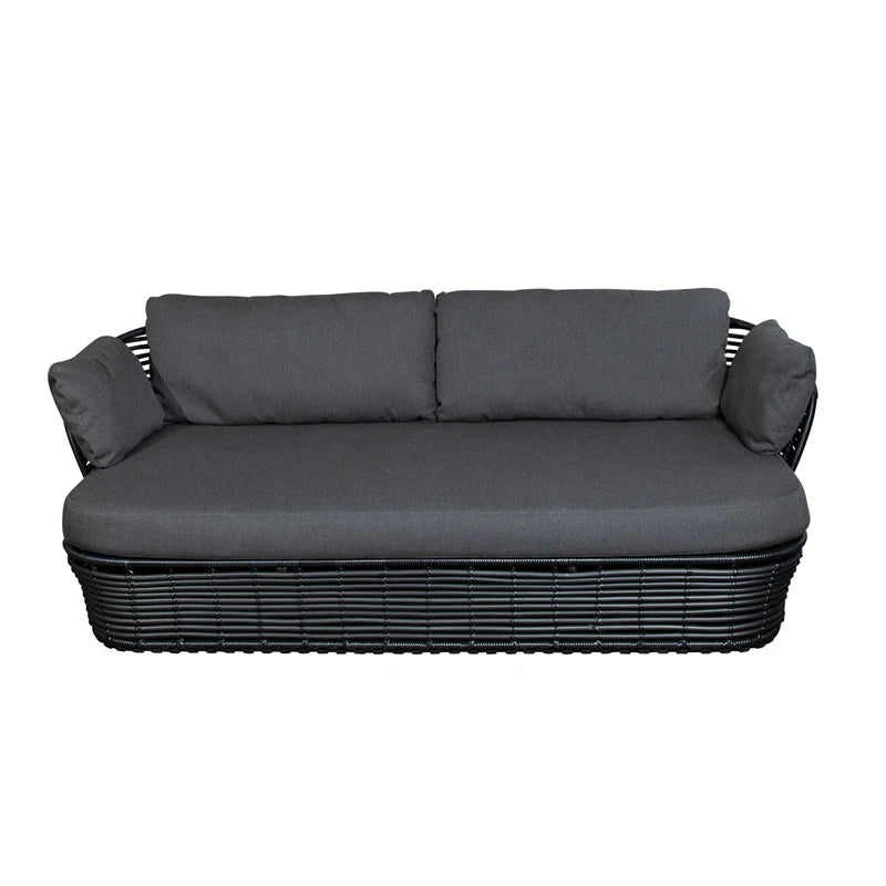 canapé extérieur en teck avec table basse et lit