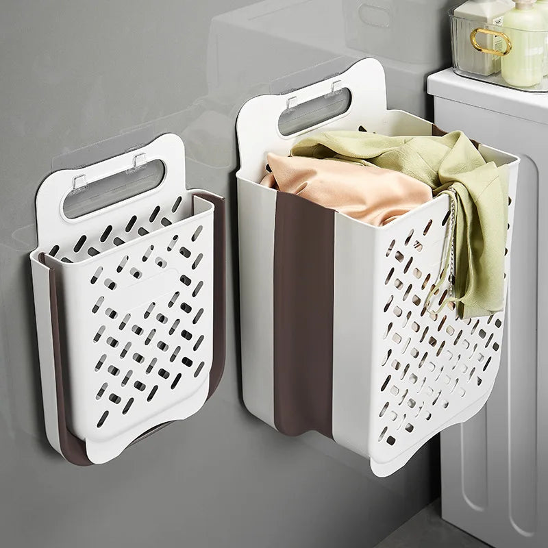 panier de rangement pliable à suspendre pour linge sale - vue 4 sur 19