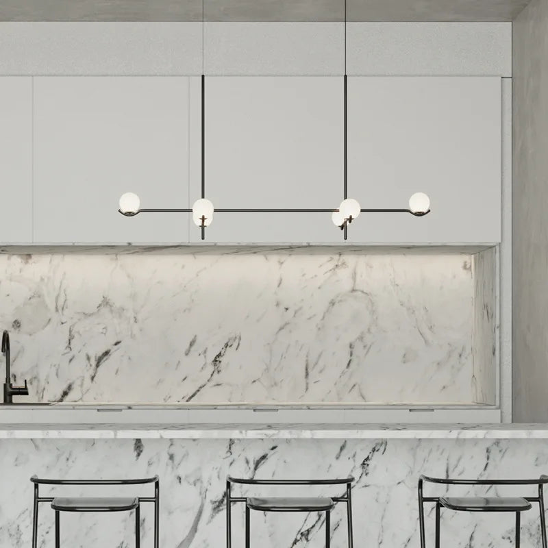 Suspension design LED minimaliste moderne pour salle à manger salon cuisine