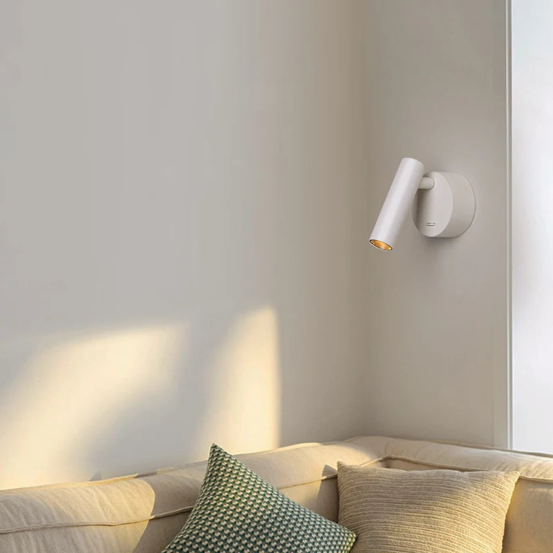 lampe de lecture rotative minimaliste pour hôtel nordique