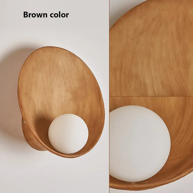 applique murale chinoise en résine éclairage led créatif décoratif - vue 8 sur 9