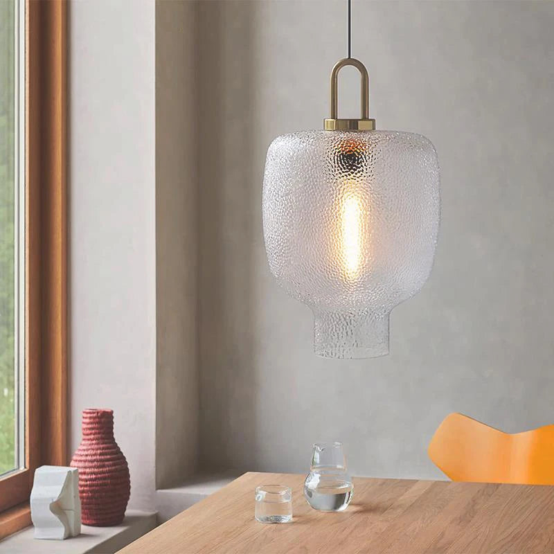 lustre en verre minimaliste au style luxueux et léger - vue 4 sur 10