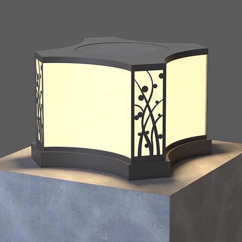 lampe solaire extérieure led en acier inoxydable pour jardin et clôture - vue 6 sur 12