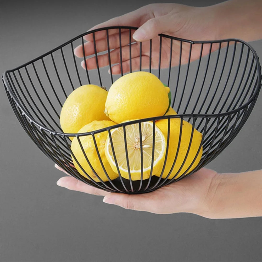 bols de rangement modernes en métal pour collations et fruits