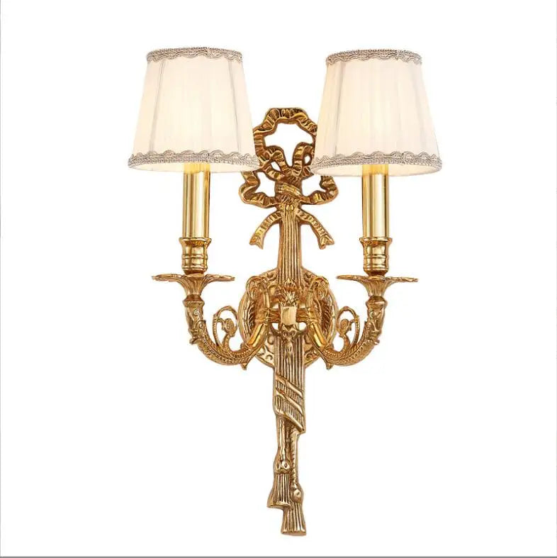 applique murale luxueuse en cuivre pour hôtel et villa
