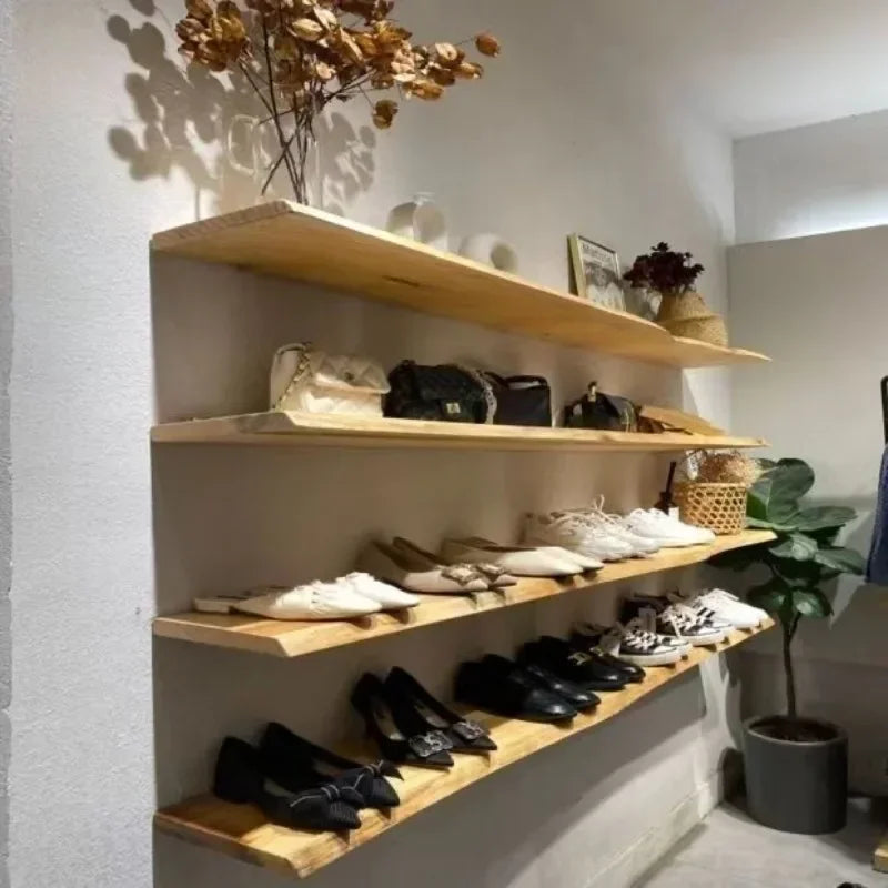 étagère flottante en bois pour décoration et organisation intérieure